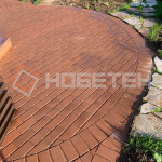 Брусчатка Нобетек 2П4Ф 200*100*40 персиковая
