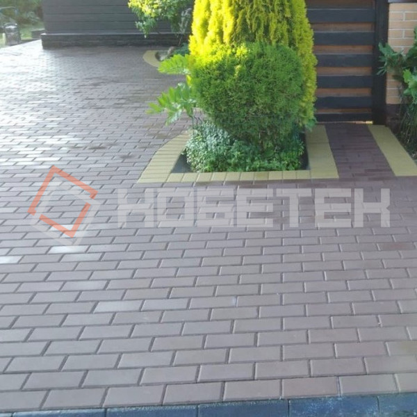 Брусчатка Нобетек 2П8Ф 200*100*80 коричневая