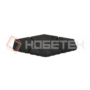 Тротуарная плитка Квинта 3П8ф черная