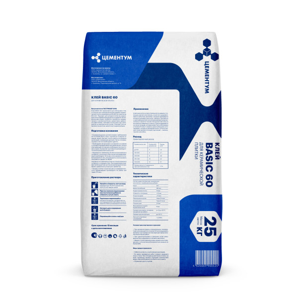Клей BASIC 60 C0 T - 25 кг