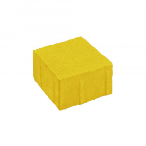 Тротуарная плитка Нобетек квадрат «Антик» 3К8Ф 140x140x80 мм желтая