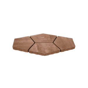 Тротуарная плитка Квинта 3П8ф коричневый