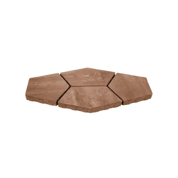 Тротуарная плитка Нобетек Квинта 3П8ф коричневый