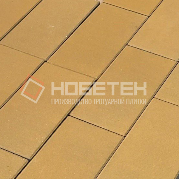 Тротуарная плитка Нобетек 5П8ф 600x300x80 мм желтая
