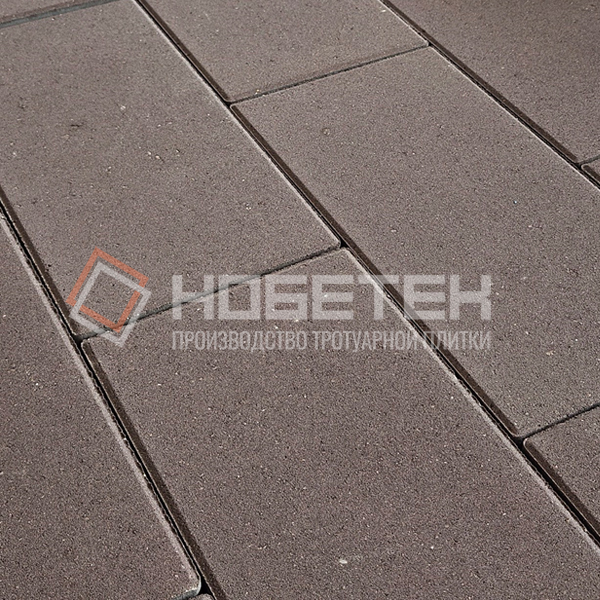 Тротуарная плитка Нобетек 5П8ф 600x300x80 мм коричневая