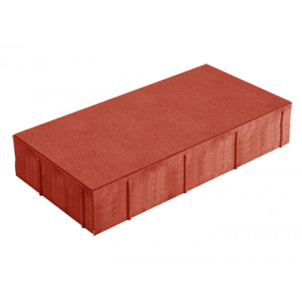 Тротуарная плитка Нобетек 5П8ф 600x300x80 мм красная